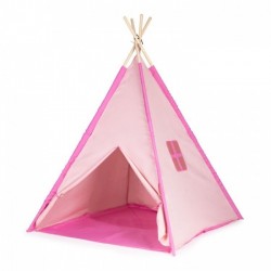 Cort indian teepee de joaca pentru copii tip wigwam Ecotoys - Roz