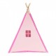 Cort indian teepee de joaca pentru copii tip wigwam Ecotoys - Roz