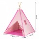 Cort indian teepee de joaca pentru copii tip wigwam Ecotoys - Roz
