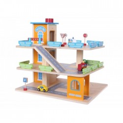 Garaj tip pista pentru masinute cu lift si masinute Ecotoys 1085