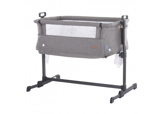 Patut Co-Sleeper Chipolino Close To Me graphite printed stars inside