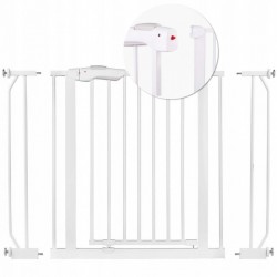 Poarta siguranta 75-105 cm Nukido 718100 - Alb