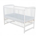 Babyneeds - Patut din lemn Ola 120x60 cm Din lemn de pin Stabil si rezistent Inaltime saltea reglabila pe 3 nivele Laterala cu 3