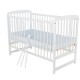 Babyneeds - Patut din lemn Ola 120x60 cm Din lemn de pin Stabil si rezistent Inaltime saltea reglabila pe 3 nivele Laterala cu 3