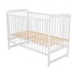 Babyneeds - Patut din lemn Ola 120x60 cm Din lemn de pin Stabil si rezistent Inaltime saltea reglabila pe 3 nivele Laterala cu 3