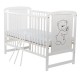BabyNeeds - Patut din lemn Timmi 120x60 cm Din lemn de pin si mdf Stabil si rezistent Inaltime saltea reglabila pe 3 nivele Late
