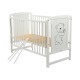 Babyneeds - Patut din lemn Timmi 120x60 cm Cu laterala culisanta Din lemn de pin si mdf Stabil si rezistent Inaltime saltea regl