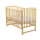 BabyNeeds - Patut din lemn Ola 120x60 cm Cu laterala culisanta Din lemn de pin Stabil si rezistent Inaltime saltea reglabila pe 