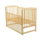 BabyNeeds - Patut din lemn Ola 120x60 cm Cu laterala culisanta Din lemn de pin Stabil si rezistent Inaltime saltea reglabila pe 