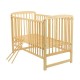 BabyNeeds - Patut din lemn Ola 120x60 cm Cu laterala culisanta Din lemn de pin Stabil si rezistent Inaltime saltea reglabila pe 
