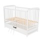 BabyNeeds - Patut din lemn Ola 120x60 cm Cu sertar cu capac Din lemn de pin si mdf Stabil si rezistent Inaltime saltea reglabila