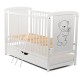 Babyneeds - Patut din lemn Timmi 120x60 cm Cu sertar cu capac Din lemn de pin si mdf Stabil si rezistent Inaltime saltea reglabi