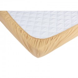 BabyNeeds - Cearceaf cu elastic 120x60 cm Cappuccino