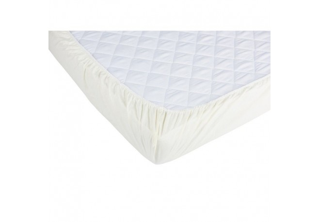 BabyNeeds - Cearceaf cu elastic 120x60 cm Crem