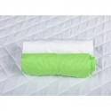 BabyNeeds - Set 2 cearceafuri cu elastic 120x60 cm Verde+Alb