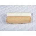 BabyNeeds - Set 2 cearceafuri cu elastic 120x60 cm Cappuccino+Crem
