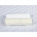 BabyNeeds - Set 2 cearceafuri cu elastic 120x60 cm Crem+Alb