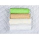 BabyNeeds - Set 4 cearceafuri cu elastic 140x70 cm Cappuccino+Crem+Alb+Verde