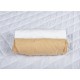 BabyNeeds - Set 2 cearceafuri cu elastic 140x70 cm Cappuccino+Alb