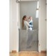 Lionelo - Poarta de siguranta cu suruburi Tulia  Textila Retractabila din Poliester 140 cm Conform cu standardul european de sec