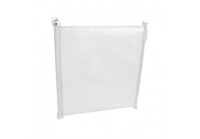 Lionelo - Poarta de siguranta cu suruburi Tulia Textila Retractabila din Poliester 140 cm Conform cu standardul european de secu