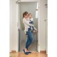 Lionelo - Poarta de siguranta cu suruburi Tulia Textila Retractabila din Poliester 140 cm Conform cu standardul european de secu