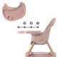 Scaun de masa 2 in 1 Kidwell KARIMI - Roz