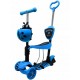 Trotineta 5 in 1 roti cu LED platforma antiderapanta JR R-Sport - Albastru - Resigilat