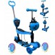 Trotineta 5 in 1 roti cu LED platforma antiderapanta JR R-Sport - Albastru - Resigilat