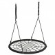 Leagan pentru copii rotund tip cuib de barza suspendat 100 cm Ecotoys MIR8015 - Negru