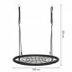 Leagan pentru copii rotund tip cuib de barza suspendat 100 cm Ecotoys MIR8015 - Negru