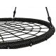 Leagan pentru copii rotund tip cuib de barza suspendat 100 cm Ecotoys MIR8015 - Negru