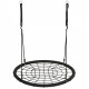 Leagan pentru copii rotund tip cuib de barza suspendat 100 cm Ecotoys MIR8015 - Negru