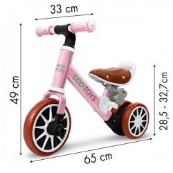 Bicicleta fara pedale Ecotoys LC-V1307 - Roz - Resigilat