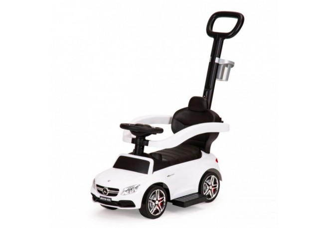 Masinuta de impins cu maner Mercedes Ecotoys 639 - Alb