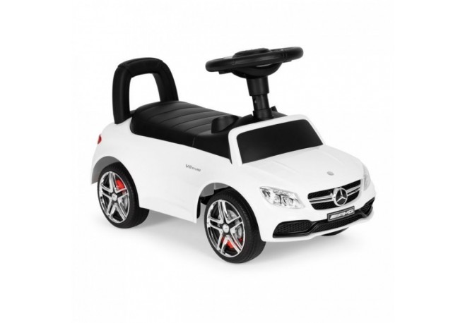 Masinuta de impins cu sunete Mercedes Ecotoys 638 - Alb