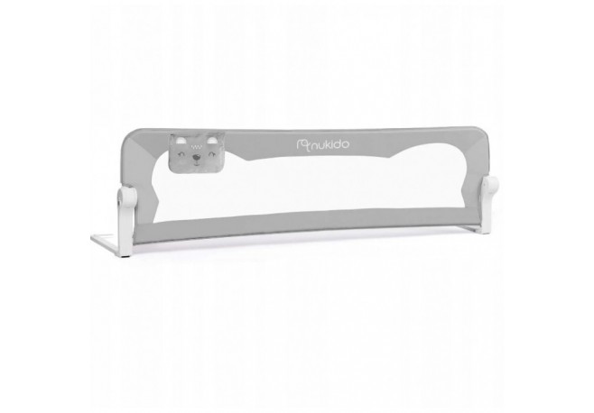 Bariera de protectie pentru pat 150 x 35 x 42 cm Nukido 722200 - Gri