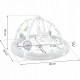 Salteluta de joaca pentru copii Nukido Dino 730200 - Gri
