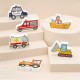 Tabla educativa din lemn cu cifre animale si vehicule Ricokids 781400