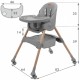 Scaun de masa 2 in 1 Kidwell KARIMI - Gri - Resigilat