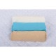 BabyNeeds - Set 3 cearceafuri cu elastic 120x60 cm Alb+Bleu+Cappuccino
