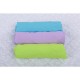 BabyNeeds - Set 3 cearceafuri cu elastic 120x60 cm Bleu+Lila+Verde
