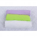 BabyNeeds - Set 3 cearceafuri cu elastic 120x60 cm Lila+Verde+Alb