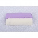 BabyNeeds - Set 2 cearceafuri cu elastic 120x60 cm Lila+Crem