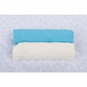 BabyNeeds - Set 2 cearceafuri cu elastic 120x60 cm Bleu+Crem