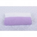 BabyNeeds - Set 2 cearceafuri cu elastic 140x70 cm Alb+Lila