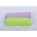 BabyNeeds - Set 2 cearceafuri cu elastic 140x70 cm Lila+Verde