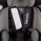 Lionelo - Scaun auto Bastiaan Pozitie de somn Rotire 360 grade 0-36 Kg Cu Isofix si Centura Top Tether Conform cu standardul eur
