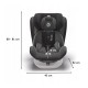 Lionelo - Scaun auto Bastiaan Pozitie de somn Rotire 360 grade 0-36 Kg Cu Isofix si Centura Top Tether Conform cu standardul eur