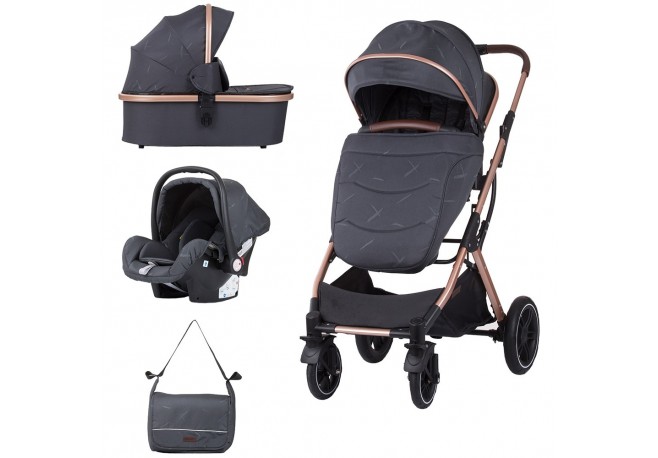 Carucior Chipolino Zara 3 in 1 anthracite